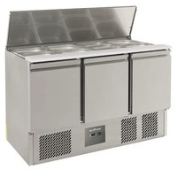 Saladette | acier inoxydable | 368L | 3 portes