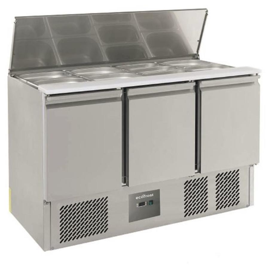 Saladette | acier inoxydable | 368L | 3 portes