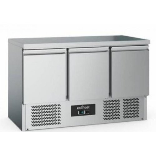  Ecofrost Établi de refroidissement | acier inoxydable | 368L | 3 portes 