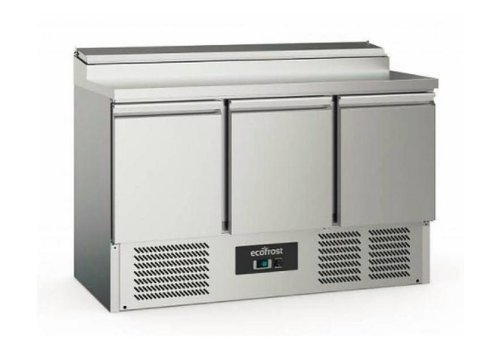  Ecofrost Saladette | acier inoxydable | 392L | 3 portes 