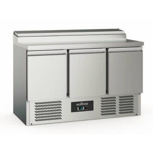  Ecofrost Saladette | stainless steel | 392L| 3 doors 