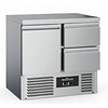 Ecofrost Refrigerated workbench | stainless steel | 230L | 1 door + 2 drawers