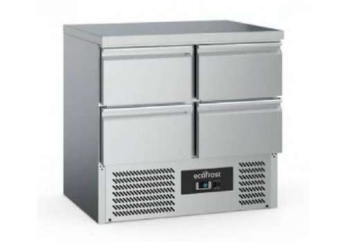  Ecofrost Refrigerated workbench | stainless steel | 220L | 4 drawers 