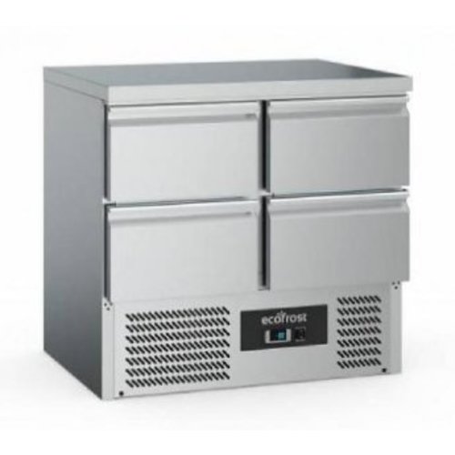  Ecofrost Koelwerkbank | RVS | 220L | 4 laden 