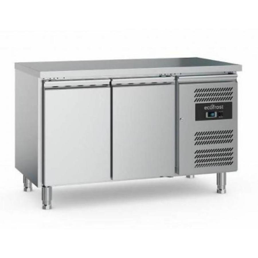 Établi de refroidissement | acier inoxydable | 282L | 2 portes