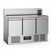 Ecofrost Établi à pizza | acier inoxydable | 402L | 3 portes
