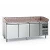 Ecofrost Pizza workbench | stainless steel | 402L| 3 doors