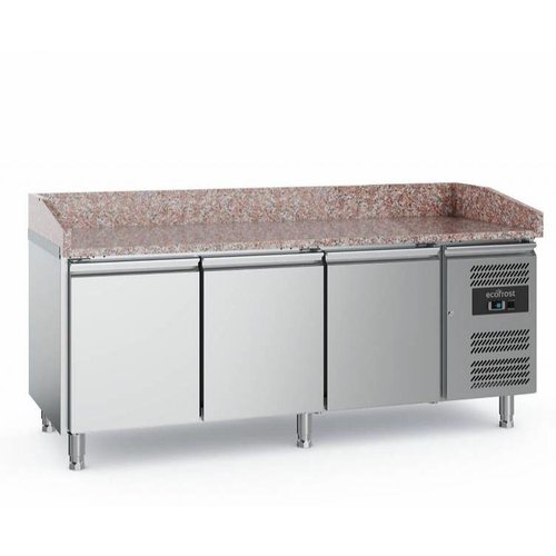  Ecofrost Établi à pizza | acier inoxydable | 402L | 3 portes 