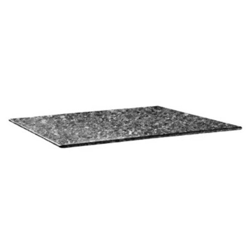  HorecaTraders Table top | 120 x 80 cm | Granite Black 