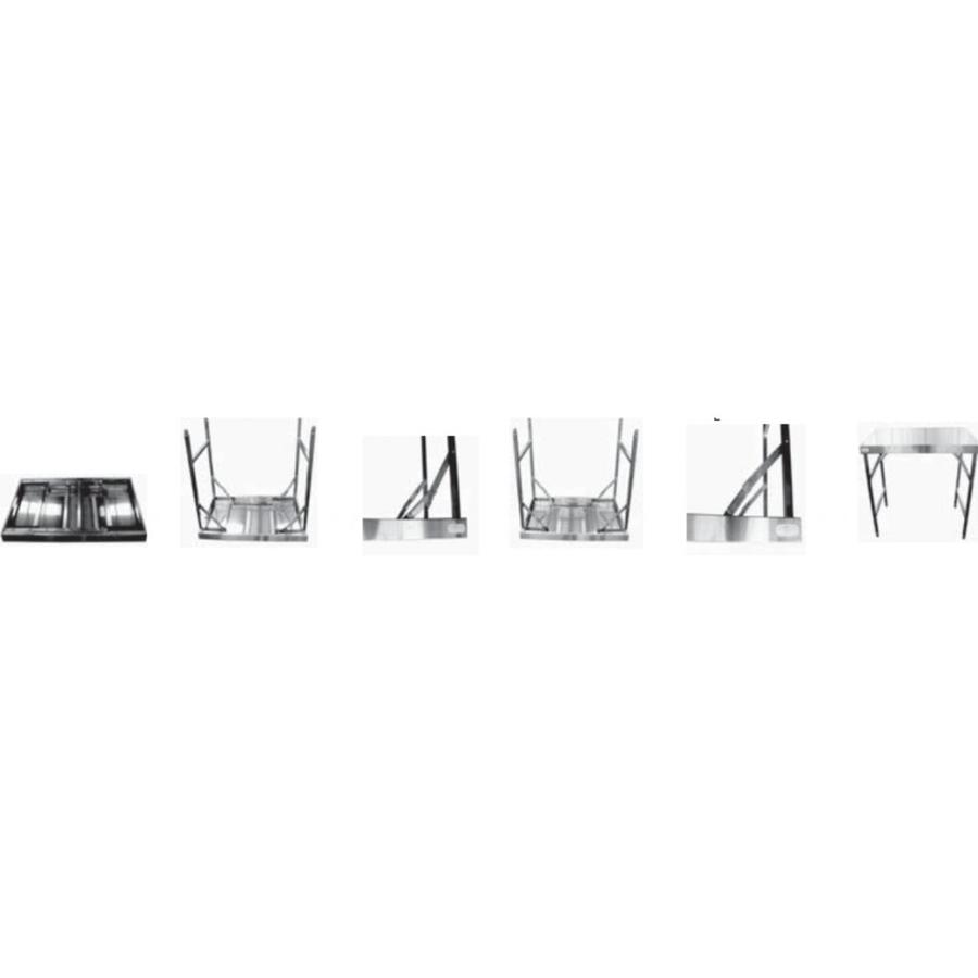 Stainless steel folding work table | 2 sizes