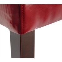 Leatherette Chairs Red | 2 pieces