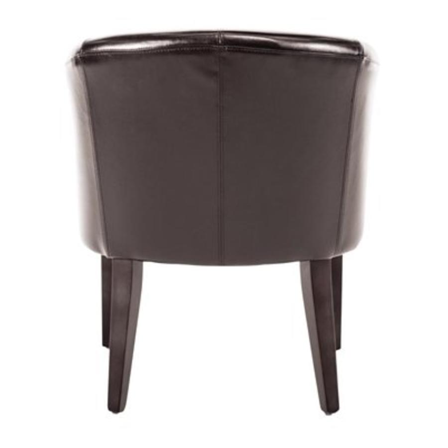 Bucket chair Leather | Brown