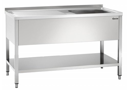  Bartscher Sink table | stainless steel | 1 sink | 140x70x85 cm 