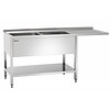Bartscher Sink table | stainless steel | 2 sinks | 180x70x85 cm