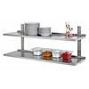 Bartscher Wall shelf set | 1200 x 355 mm | complete
