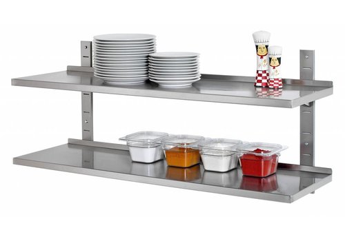  Bartscher Wall shelf set | 1200 x 355 mm | complete 