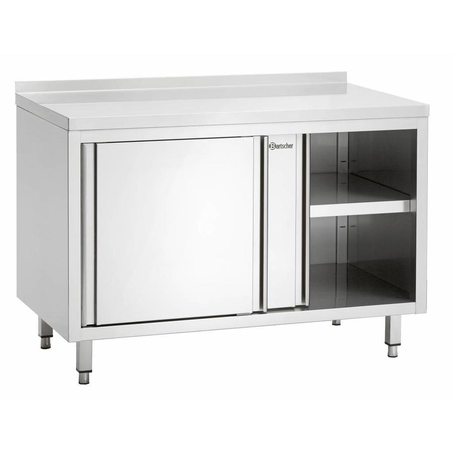 Work cabinet with sliding door intermediate shelf | 100x70x(H)85cm