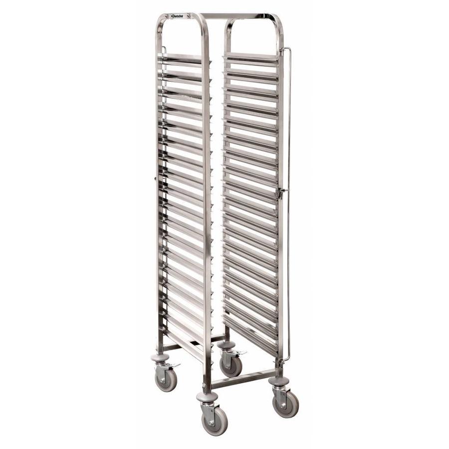 Shelf trolley 18 x 1/1 GN | 53 x 32.5 cm