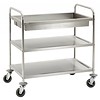 Bartscher Servierwagen | 1 Abräumtablett und 2 Tabletts 99(h)x93x60cm |