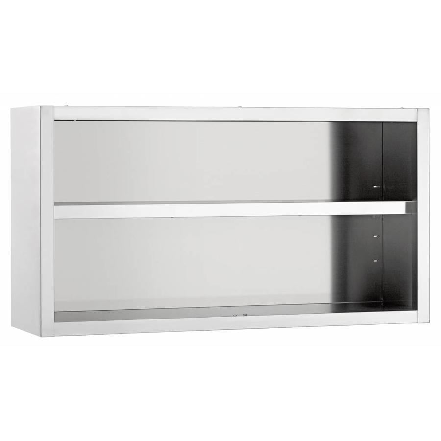 Wall cabinet, open, W 1800 mm