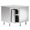 Bartscher Corner cabinet without backsplash, with intermediate shelf