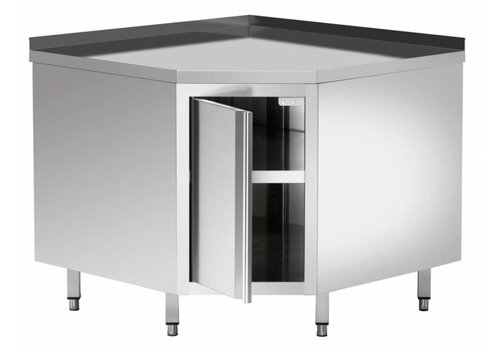  Bartscher Corner cabinet with backsplash, with intermediate shelf 