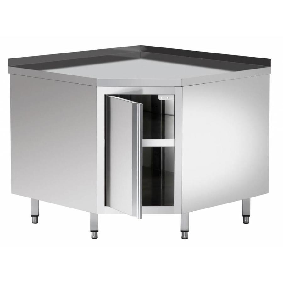 Eckschrank mit Aufkantung, mit Zwischenboden