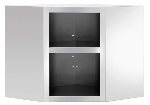  Bartscher Armoire murale d'angle, ouverte 