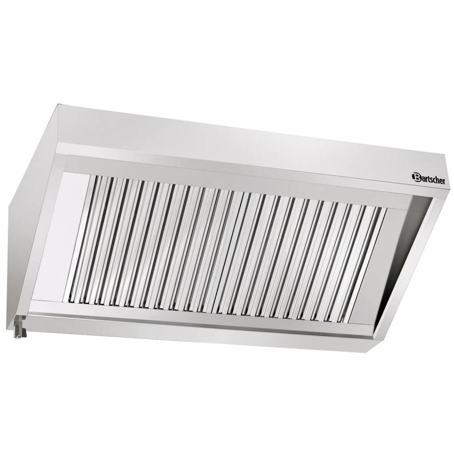 Edelstahl-Absaugsystem | Ohne Motor | 200x90x45 cm