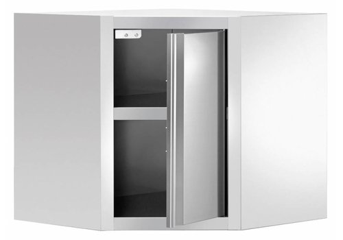  Bartscher Armoire murale d'angle, avec porte battante 