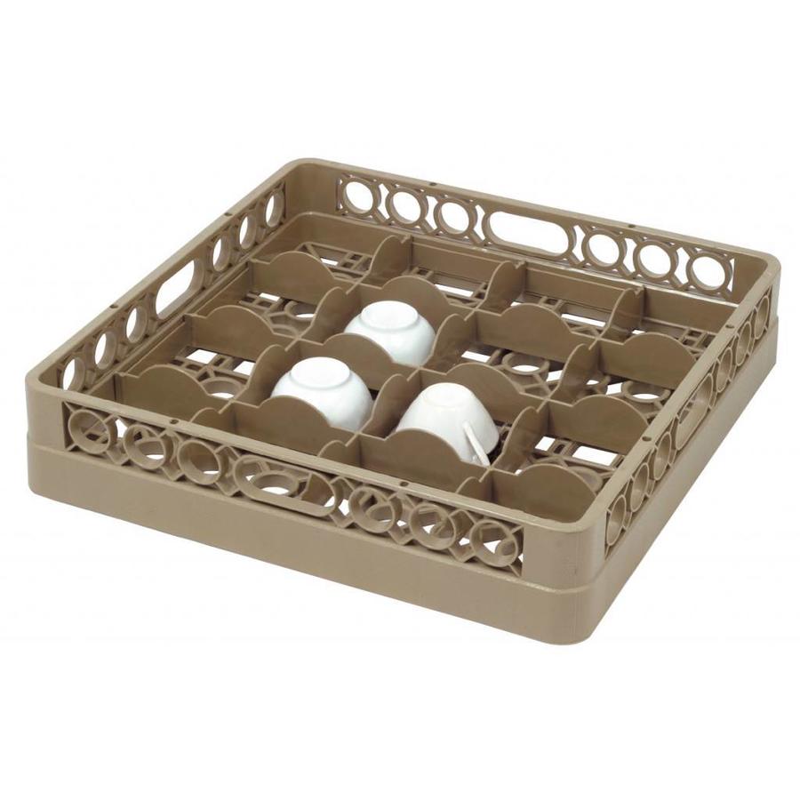 Dishwashing basket 16 compartments | 50 x 50 cm | 3 sizes