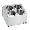 Bartscher Stainless steel cutlery basket holder 4 baskets