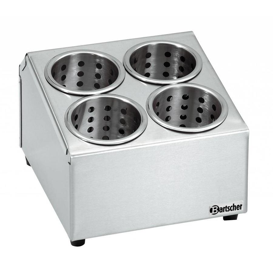 Porte-couverts en acier inoxydable 4 paniers