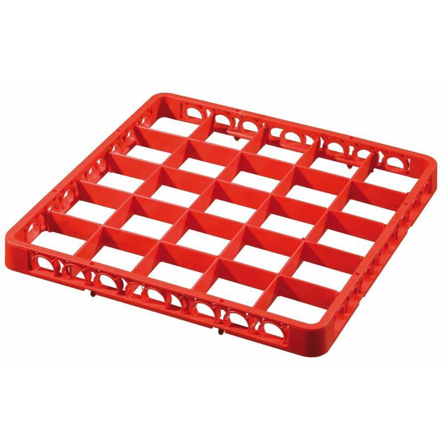 Dishwashing basket compartments extension edge, red