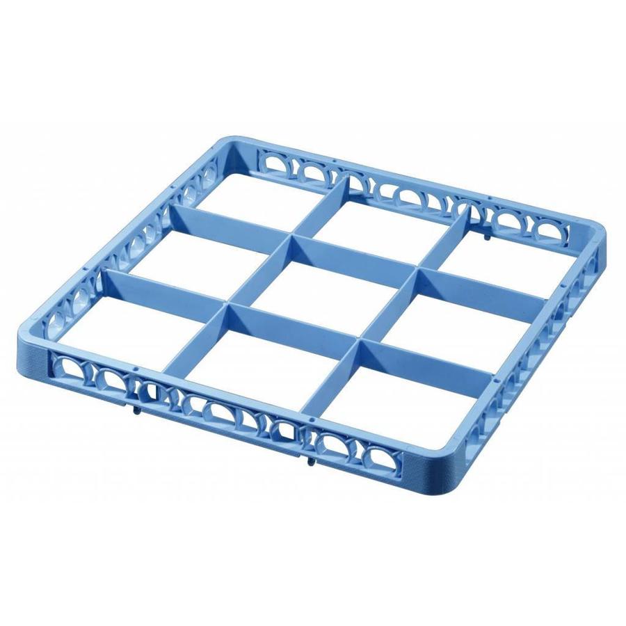 Geschirrkorbfächer Verlängerungsrand, blau