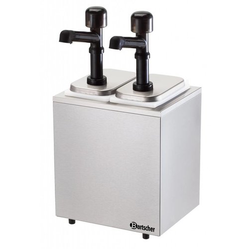  Bartscher Professionele Sausdispencer met 2 Dispensers 