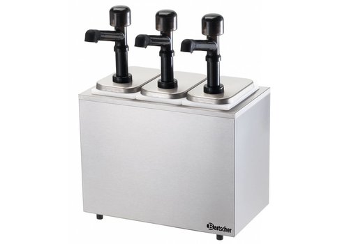  Bartscher Hospitality Sauce Dispenser with 3 Dispensers STACKED DISCOUNT!! 