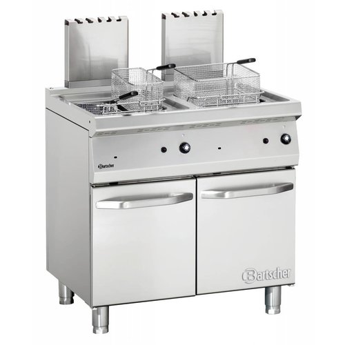  Bartscher Gas friteuse met onderbouw - 30000 Watt 