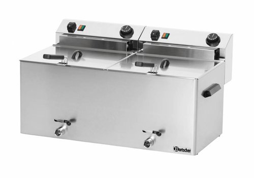  Bartscher Professionelle Doppelfritteuse - 2 x 10 Liter 