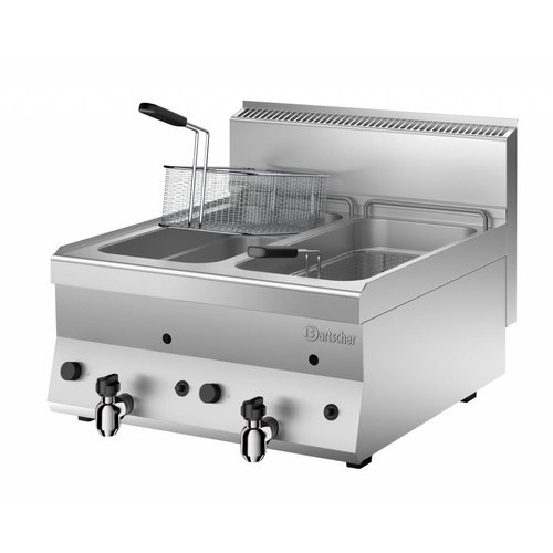  Bartscher VERY PROFESSIONAL - Gas fryer with drain 