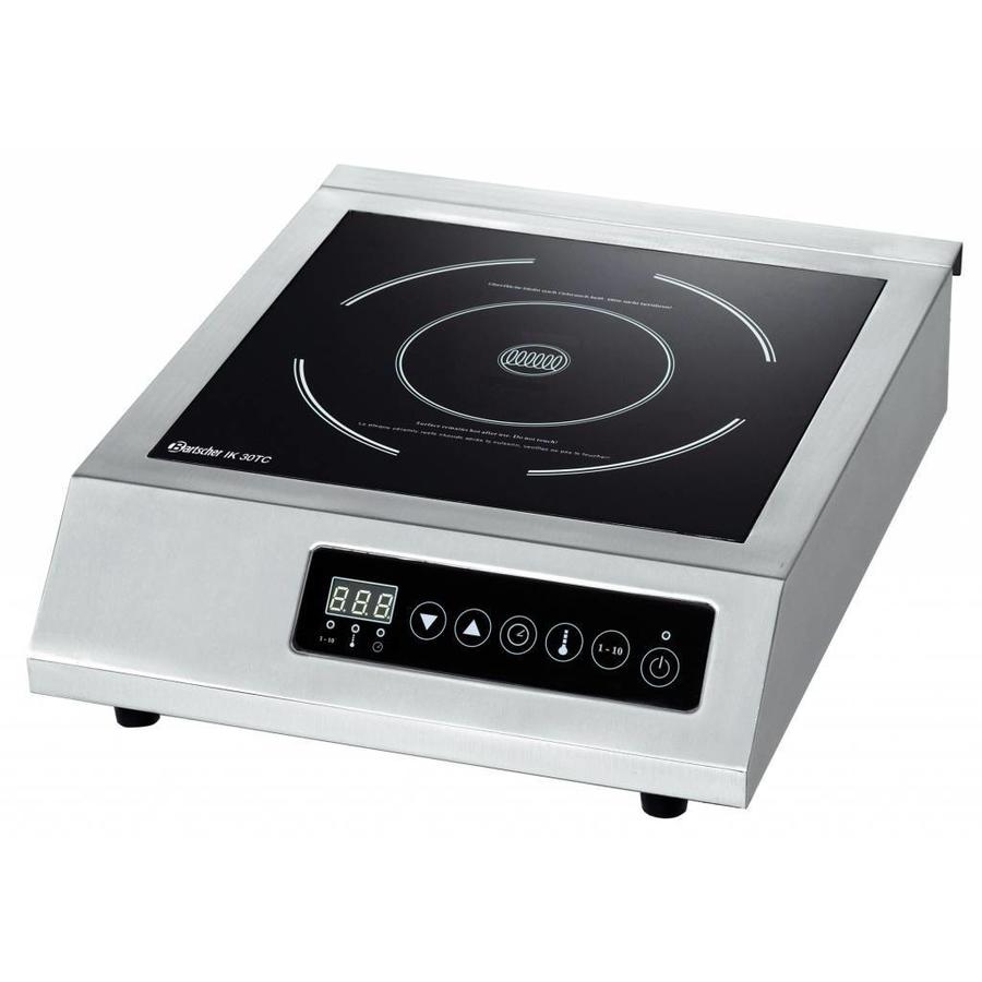 Plaque de cuisson à induction encastrable en acier inoxydable | 3000 watts