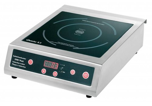  Bartscher Plaque de cuisson à induction numérique en acier inoxydable | 3500 watts 