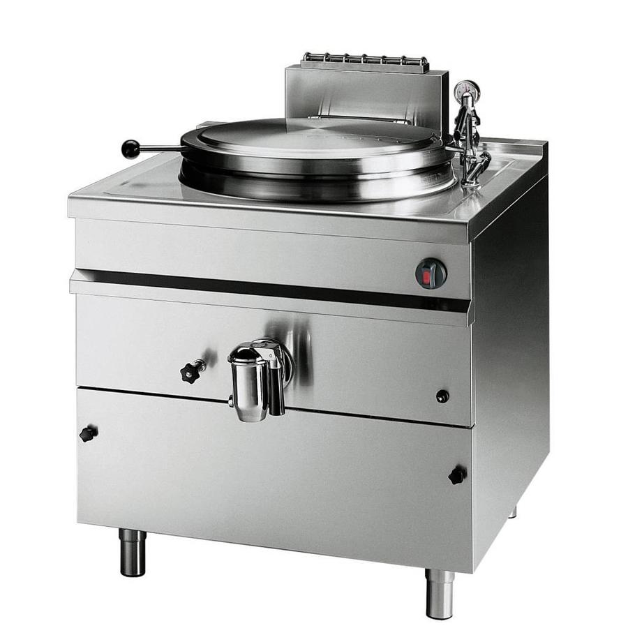 Gas boiling kettle, indirect heating, 300 liters
