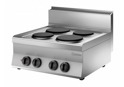  Bartscher Appareil de cuisson avec 4 plaques électriques 
