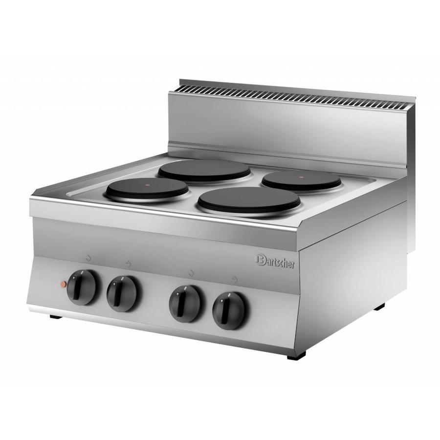 Cooker with 4 electric hotplates
