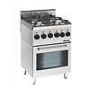 Bartscher Gasherd mit Multifunktionsbackofen | 4 Brenner