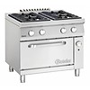 Bartscher Cuisinière à gaz avec four à gaz | 4 brûleurs