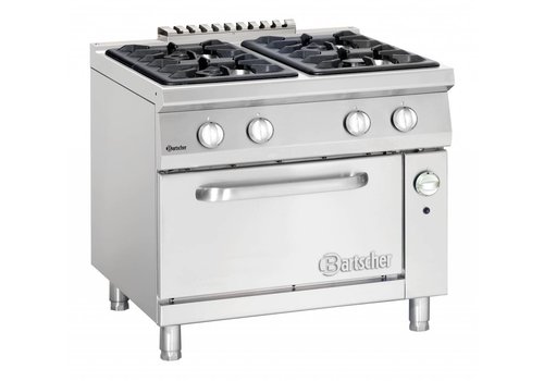  Bartscher Gas stove with gas oven | 4 Burners 