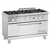 Bartscher Gas stove with 1 large gas oven | 6 Burners