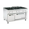 Bartscher Cuisinière à gaz avec four à gaz | 6 brûleurs